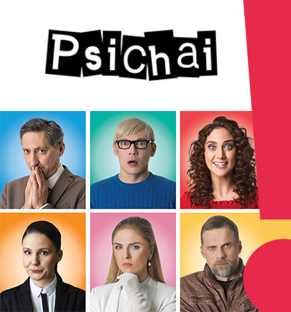 DOMINO teatras: komedija „Psichai”