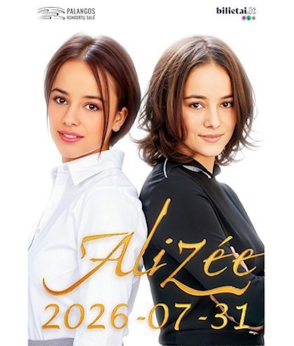French pop star, singer of the hit "Moi... Lolita" Alizée will hold a concert in Palanga